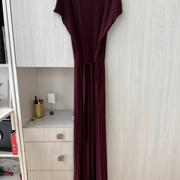 Lauren Ralph Lauren Burgundy Wide-Leg Jumpsuit – XS (sale ends 08/28) - Picture 4 of 6